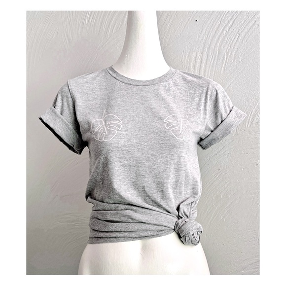 NWOT | 🪴Monstera Boobs Tee Shirt | Small | Plant Lover Shirt | Monstera Titties - Picture 1 of 11
